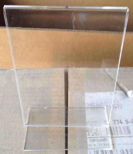 Case of (24) Cal-Mil 506 Clear Acrylic 4x6 Upright Displayette