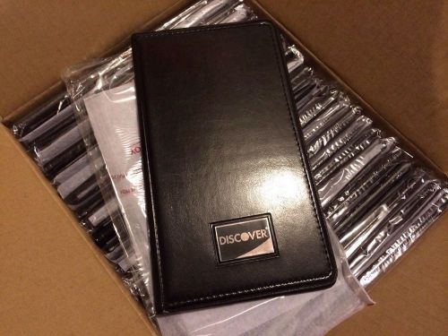 12 Count/Restaurant Center Fold Guest Check Holder/Presenter/Credit Card Holder