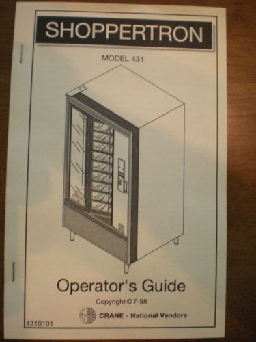 CRANE NATIONAL 431 SHOPPERTRON OPERATOR&#039;S GUIDE 4310101