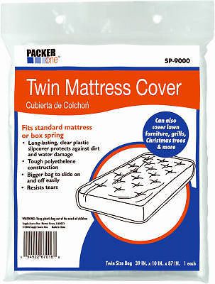 Schwarz 2 pack, 40&#034; x 10&#034; x 86&#034;, packer one twin mattress cover for sale