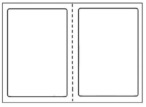 R 6000 round corner shipping labels 2 per sheet8.5 x 11-self adhesive usps fedex for sale