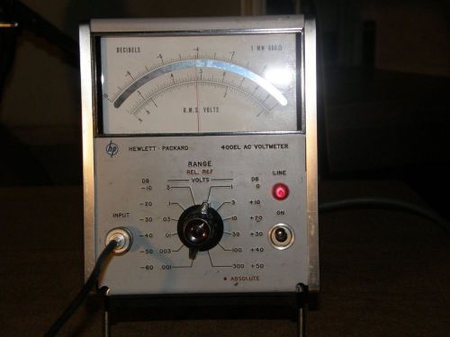 Hewlett Packard 400EL AC Voltmeter 400 EL RMS Volts Decibels HP