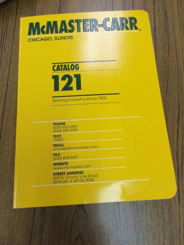 New Mcmaster-Carr Parts Catalog 121 Chicago Illinois Mcmaster Carr Industrial