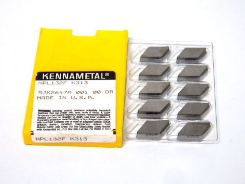 10 Pc Kennametal NPL132F Profiling Insert K313 ..........(6-1-4)