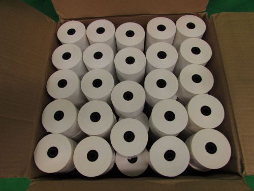 2-1/4&#034; x 225&#039; PoS THERMAL RECEIPT PAPER - 75 NEW ROLLS Hypercom T7P