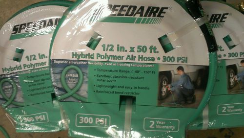 Speedaire 1/2&#034;x50&#039; polymer all weather air hose  legacy flexzilla lotof5 benefit