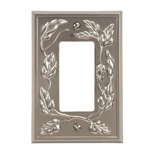 Amerelle 85RN Leaf Cast Metal Wallplate, Nickel