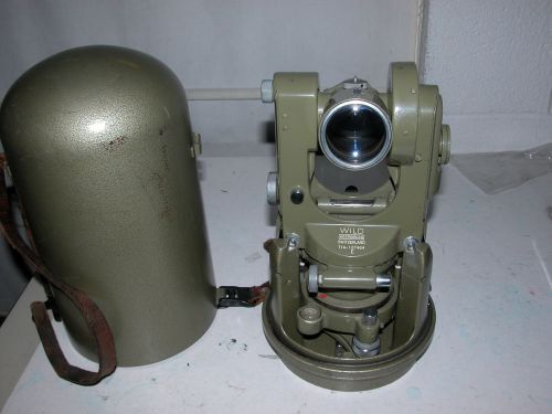 Wild Heerbrugg T1A Vintage Swiss Transit Engineers Theodolite 360 DEG.