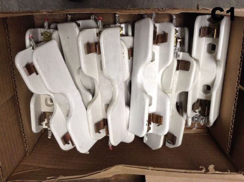 Grab Box of Approx 14 White Ceramic Single Fuse Holder