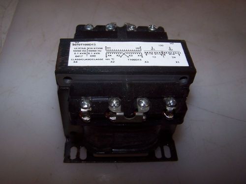 SQUARE D .1 KVA CONTROL TRANSFORMER 9070T100D13  120 VOLT PRIMARY 24V SECONDARY