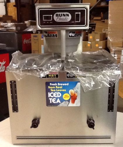 *NEW* BUNN OMATIC MODEL T6 6 GALLON ICED TEA BREWER AND DUAL DISPENSER