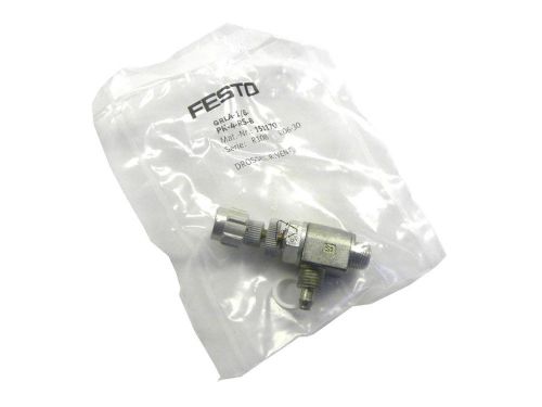 BRAND NEW FESTO ONE-WAY FLOW CONTROL VALVE MODEL GRLA-1/8-PK-4-RS-B (5 AVAIL.)