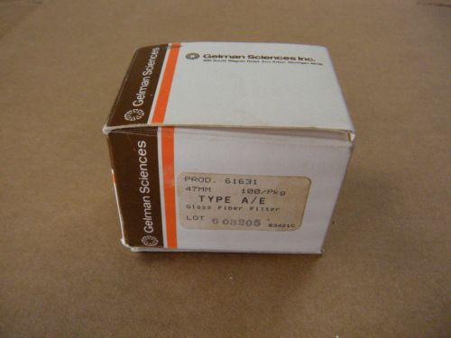 Gelman Sciences 61631, 47mm Glass Fiber Filter Type A/E approx. 40 Circles