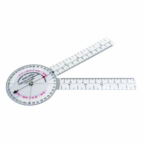 NEW Baseline Plastic 360 Degree ISOM Goniometer, 6&#034; Length