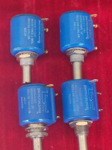 BOURNS 1K. 2K. 100K AND 1 MEG LIN POTENTIOMETERS