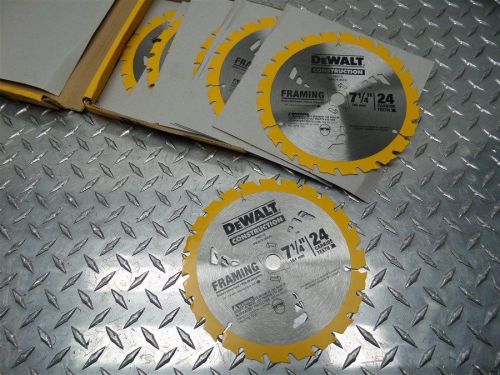 NEW 10 PIECE DeWALT DW3578B10 7-1/4&#034; x 24T SAW BLADE MASTER PACK