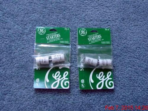 (2) Packs of GE Starters (FS-4) for 30 &amp; 40 Watt Fluorescent Lamps