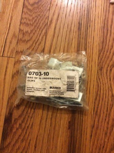 Blanco 0703-10, Bag of 10, Undermount Clips