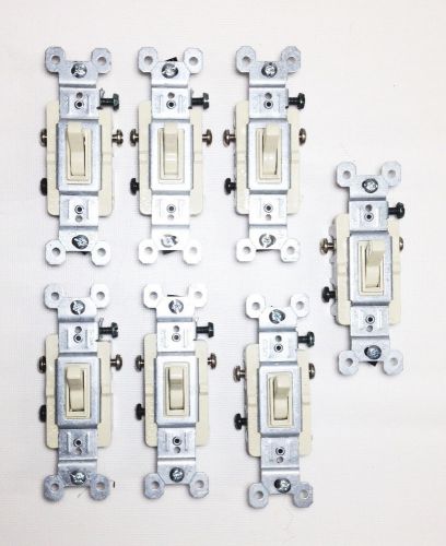 Set of 7 Pass &amp; Seymour legrand Ivory 3-way Switch