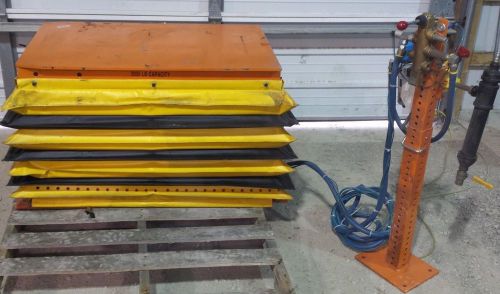 Pneumatic Lift Table 2000lb Capacity Air Scissor lift 24&#034;x38&#034; w/Safety Valve