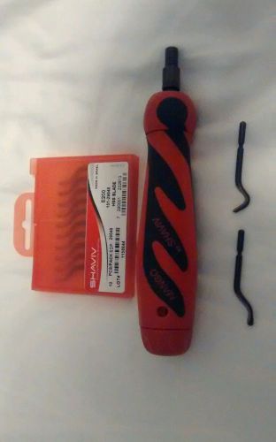 Mango Shaviv Deburring Tool w/ Ten Pack of E200 HSS Blades. All New