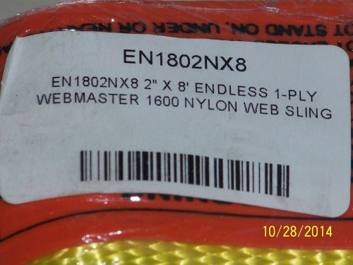 Nip..  webmaster liftall nylon  en1-802nfx86... 2&#034; wide x 8&#039; long for sale