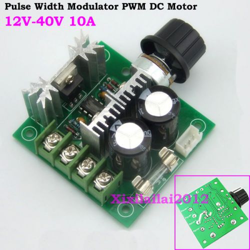 New 10a 12-40v pulse width modulator pwm dc motor speed control switch governor for sale