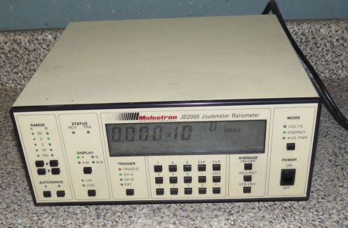 MOLECTRON JD2000 JD 2000 JOULEMETER RATIOMETER  LASER ENERGY POWER METER