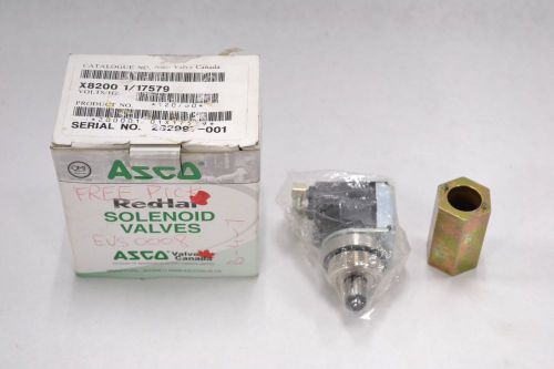 New asco x8200 1/17579 pilot 120v-ac 1/2 in npt solenoid valve b313827 for sale