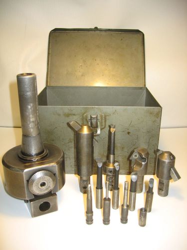 ORIGINAL BRIDGEPORT R8 ADJUSTABLE BORING HEAD WITH ORIGINAL CASE