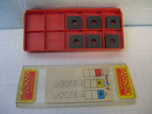 SANDVIK SNMG 12 04 08MR   4035  Carbide Inserts 6 pcs       Loc: J 3-4-1