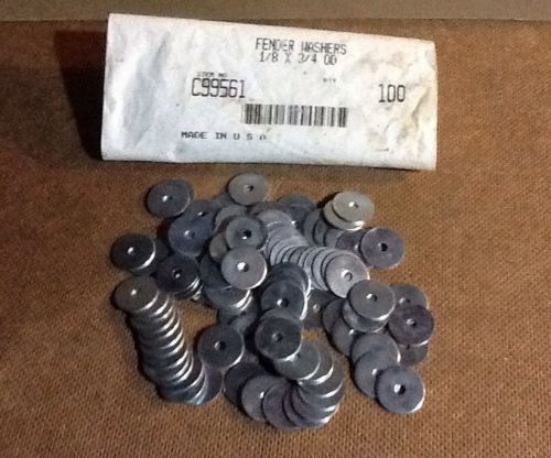 (50) 1/8x 3/4&#034; Fender Washers (200 Pcs)