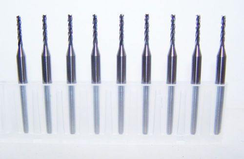 (9) -  1.50mm (.0591&#034;) DIAMOND CUT CARBIDE ROUTER BURRS, FT END