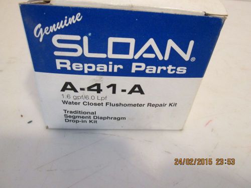 NEW GENUINE SLOAN A-41-A WATER CLOSET FLUSHOMETER REPAIR KIT SEGMENT DIAPHRAGM