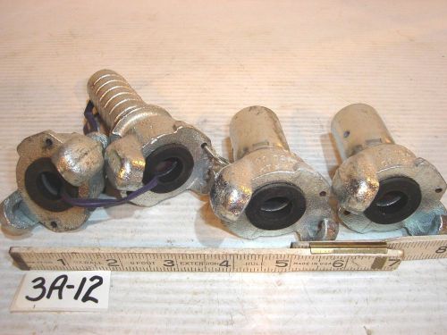 4 GLAD HAND AIR COUPLERS NEW, 2 CRIMP, 1 PIPE THRD, 1 HOSE BIB