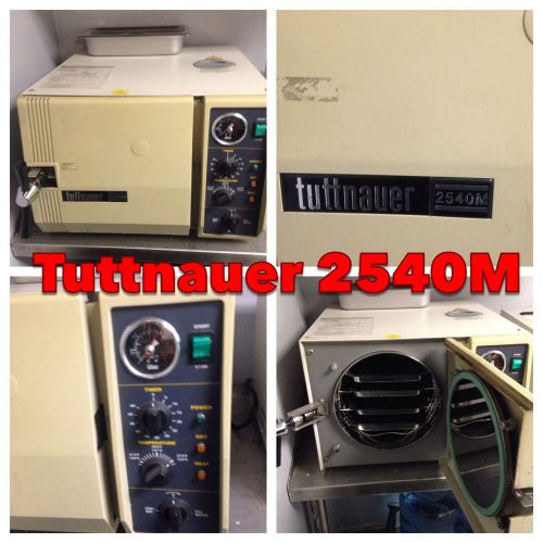 Autoclave Tuttnauer 2540M 120V Steam Sterilizer Tattoo Dental Veterinary