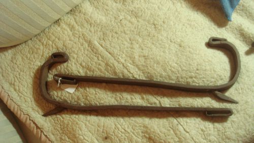 pair tree climbing spurs antique cast iron logging pruning