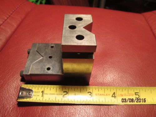 MACHINIST LATHE MILL Tool Maker Ground Hardened Set Up V Block Fixture Sherline