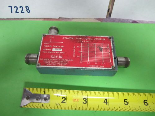 NARDA COAXIAL DIRECTIONAL COUPLER GHz ?? AS IS FREQUENCY RF MICROWAVE BIN#ZP-2