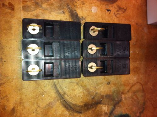 Lot of Six GE panelboard Locks and keys