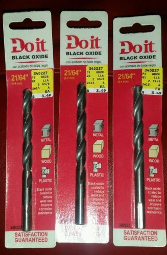 21/64&#034; (8.4mm) HSS Drill Bits wood, metal, Plastic MFG-324841DB