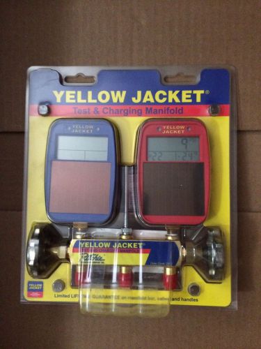 Yellow jacket series 41 manifold w/solar gauges 41612 for sale