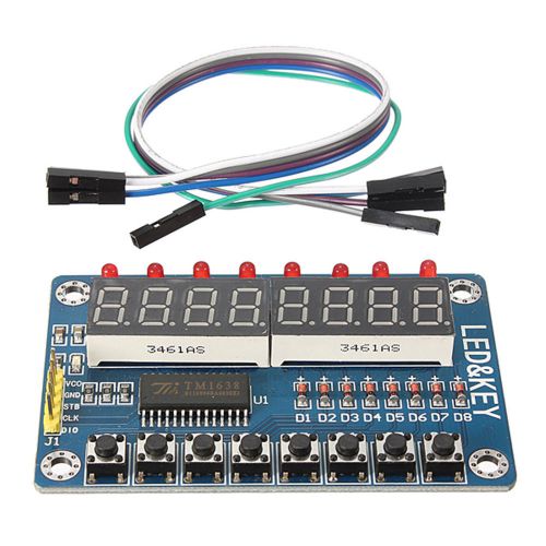 LED Modulo Display Tube Tasto TM1638 8-Bit Tubo Digitale LED Per AVR Arduino 5V