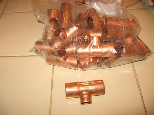 3/4 x 3/4 x 1/2 copper t  plumbing fitting for sale