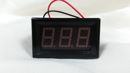 Mini DC 2.5-30V LED Panel Voltage Meter 3-Digital Display Voltmeter Two Wires