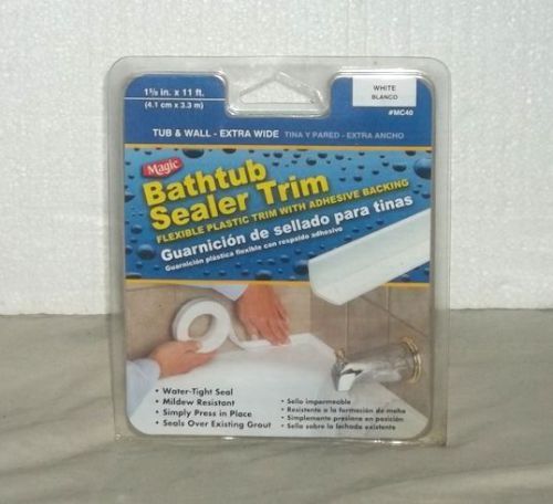 Magic Bathtub Sealer Trim - Water Tight Adhesive Seal New