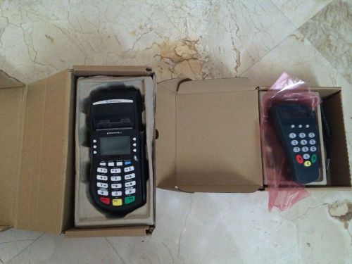 HYPERCOM Optimum T4220 Credit Card Terminal With Hypercom P1300 Pin Pad