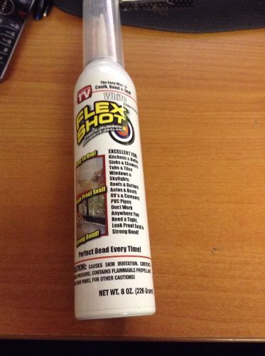 White Flex Shot Thick Rubber Adhesive Sealant