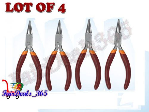 LOT OF 4PCS MINI LONG NOSE PLIERS 5&#034; 125MM JEWELRY PLIERS REPAIR TOOL HI-QUALITY