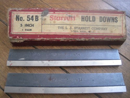 Starrett No. 54 hold downs 5 inch w/ box